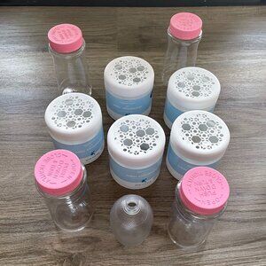 10 empty plastic containers for crafting: $15